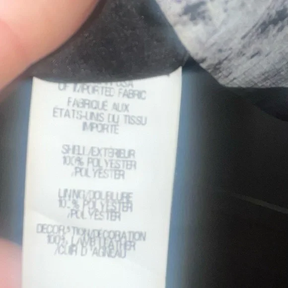 Helmut Lang Fracture Print Dress with Leather Sleeves and Waist Lamb Skin - Picture 5 of 5